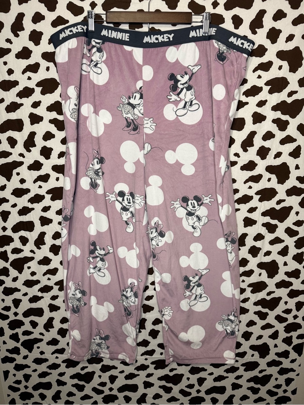 Disney Mickey & Minnie Mouse purple polka dot lounge pajama pants size 3X